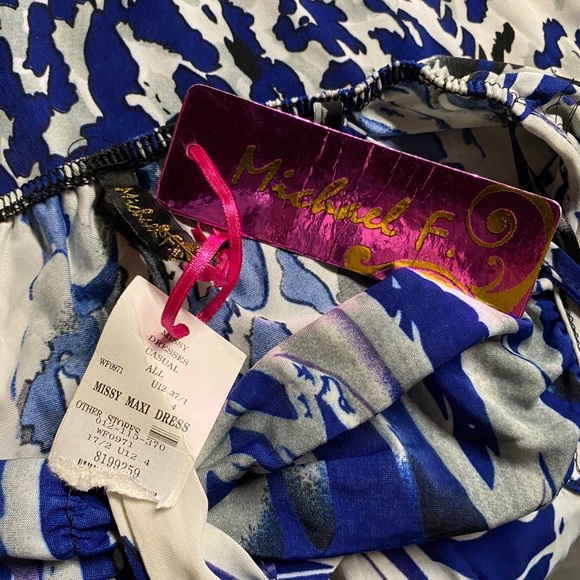 BLUE MAXI DRESS - Picture 3 of 3